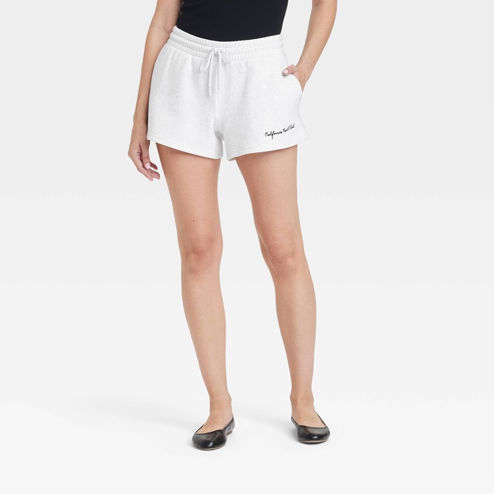 Leisure Studio Mid-Rise Fleece Shorts - Heather Gray L